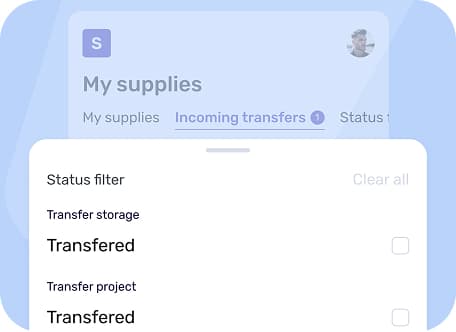 Создание складов и перемещение материалов