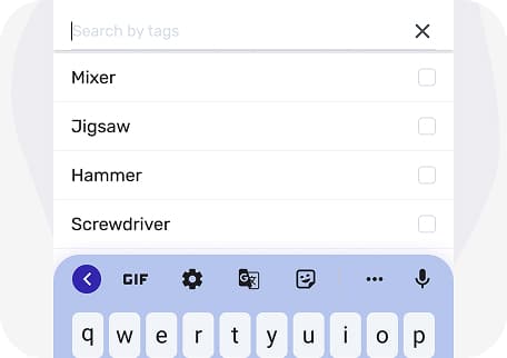 Быстрый поиск инструментов