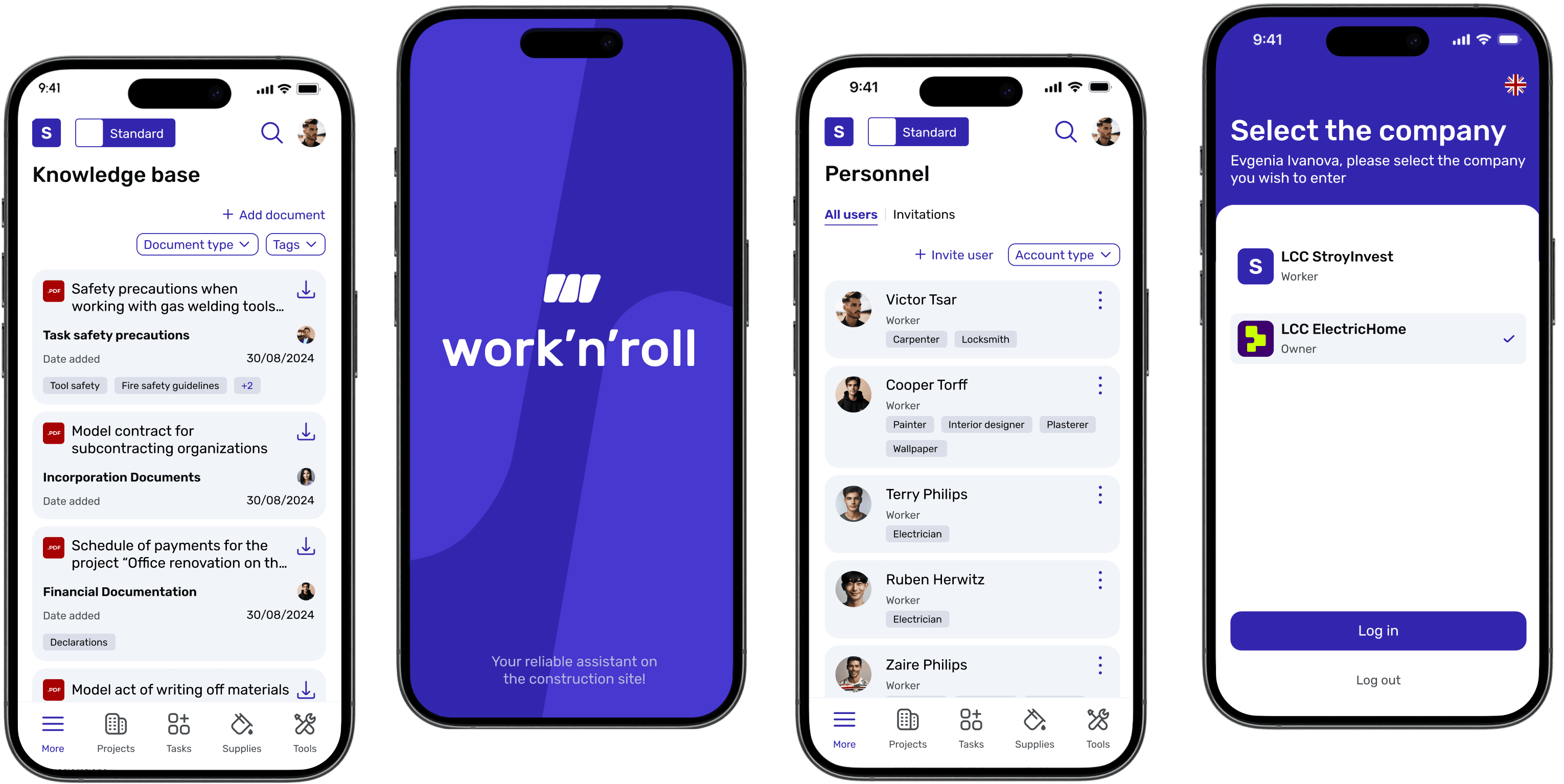 Lavora in modo più semplice e veloce con l'app mobile work'n'roll!